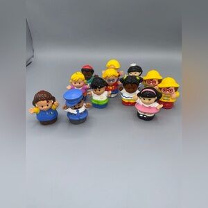 Teacher Students Bus driver Little People Set